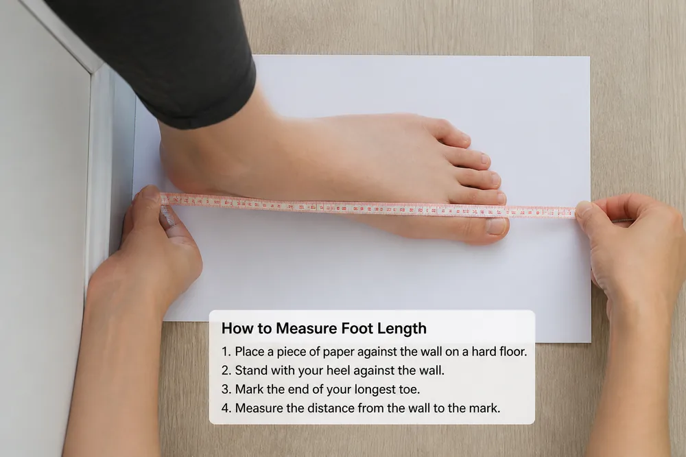 How to measure foot length for Brooks running shoes