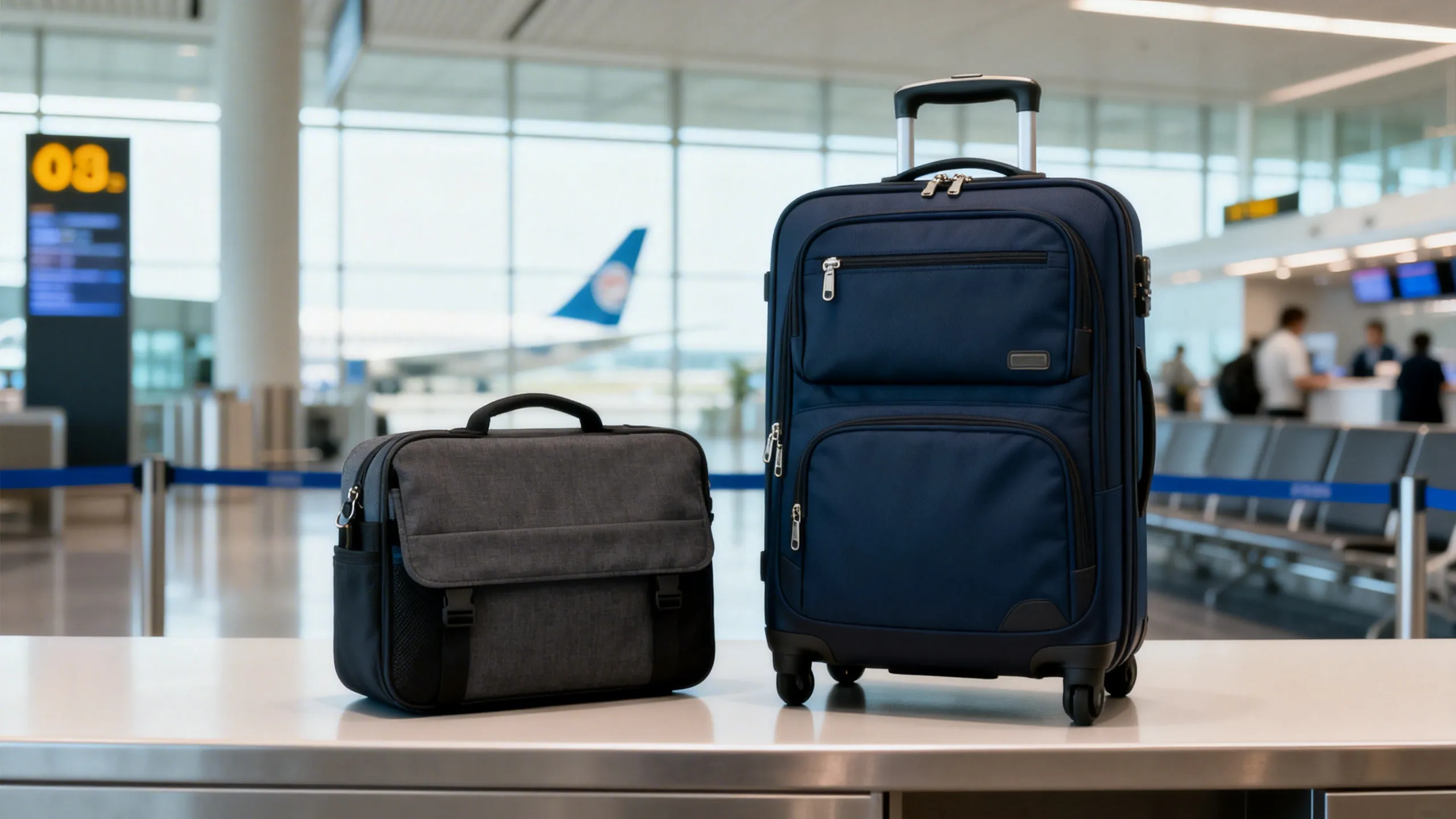 Frontier Airlines carry-on luggage size check visual