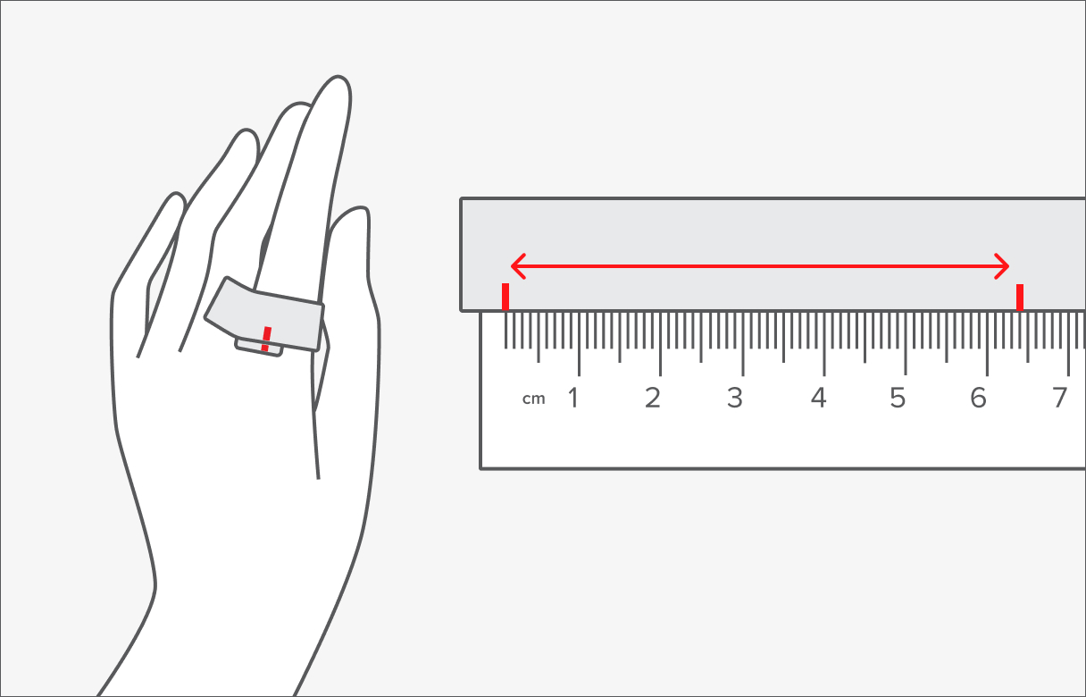 Complete visual guide showing how to measure ring size using a measuring tape, string method, and existing ring comparison